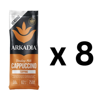 Arkadia Vending Cappuccino Milk Topping – 8 x 750g Bundle